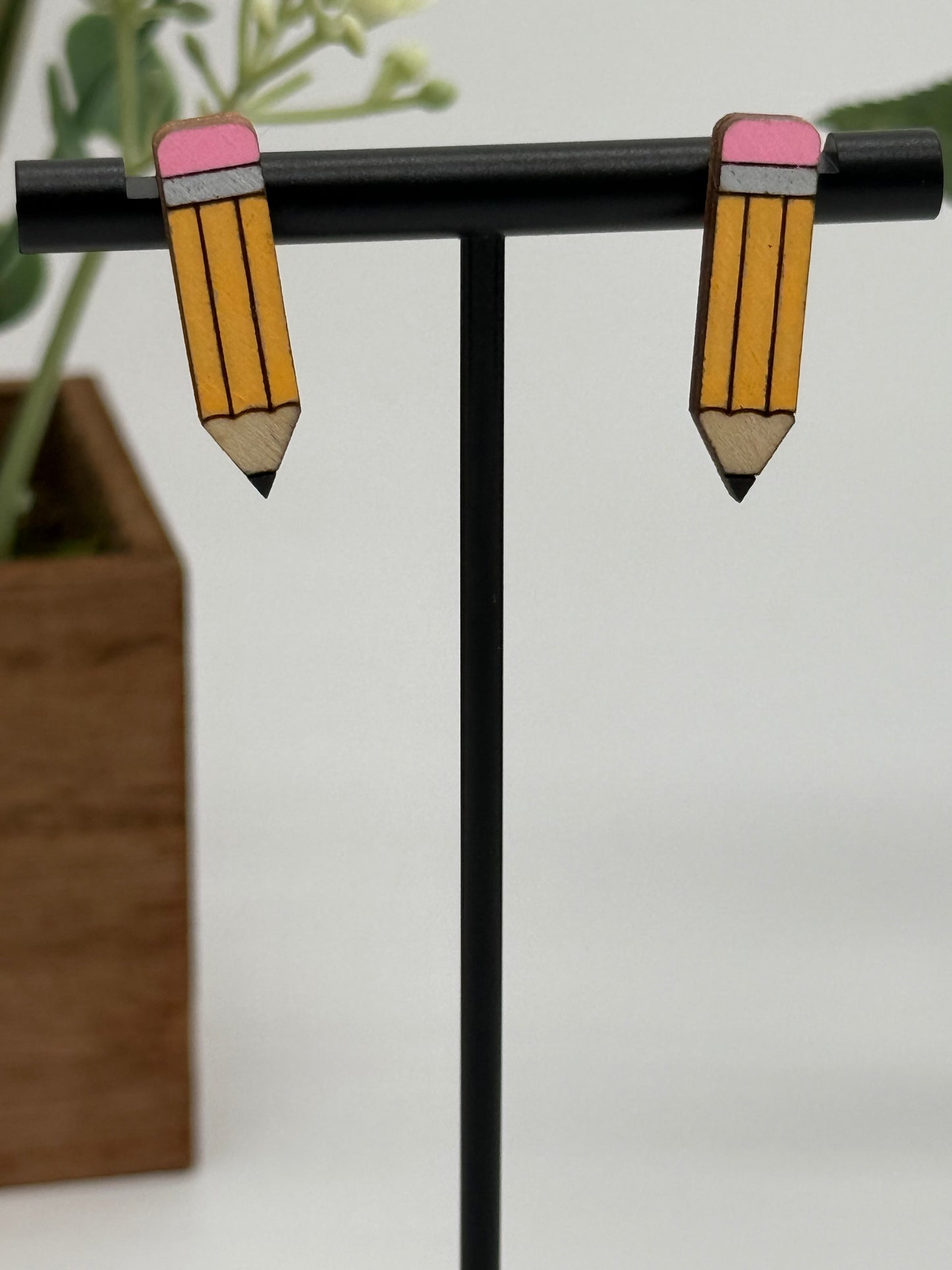 Pencil Stud Earring