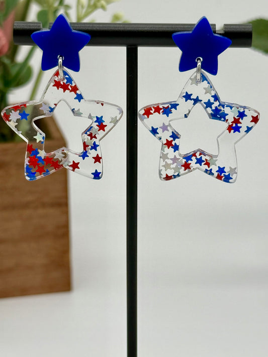 Star Dangle Earrings