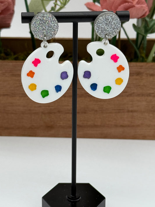 Rainbow Artist Palette Earrings